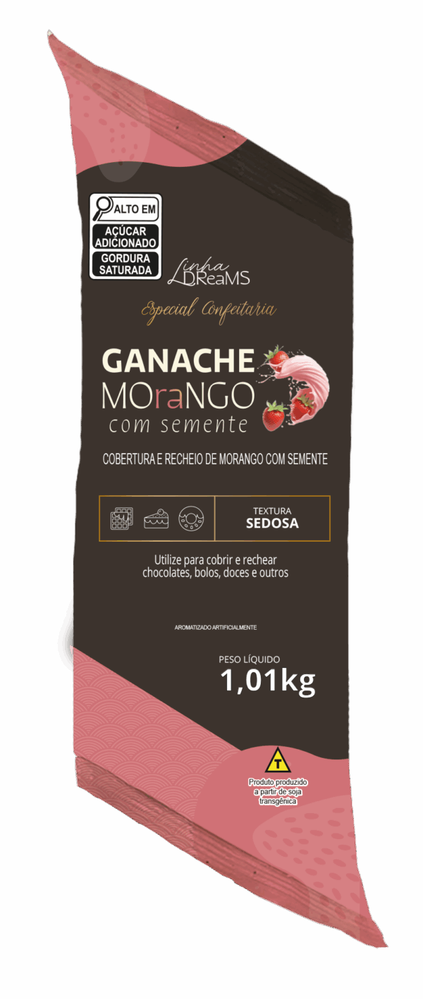 Ganache de Morango com Semente (Bisnaga)