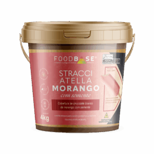 Stracciatella Morango Com Semente