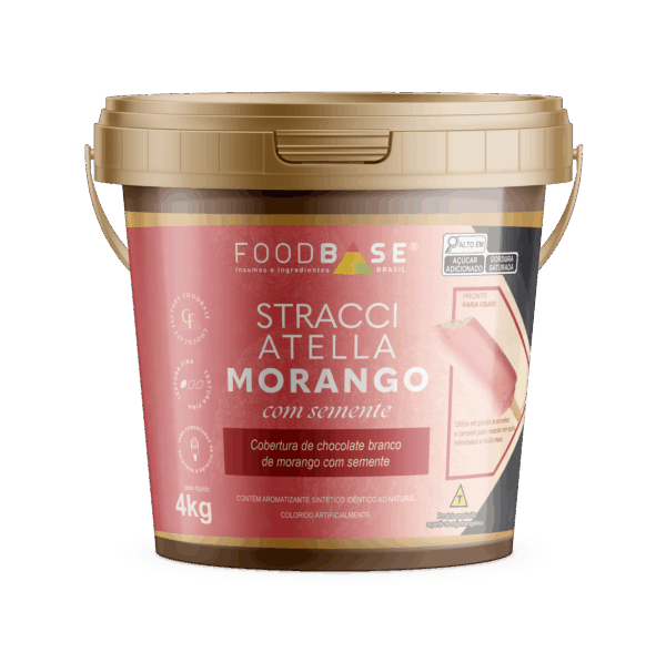 Stracciatella Morango Com Semente